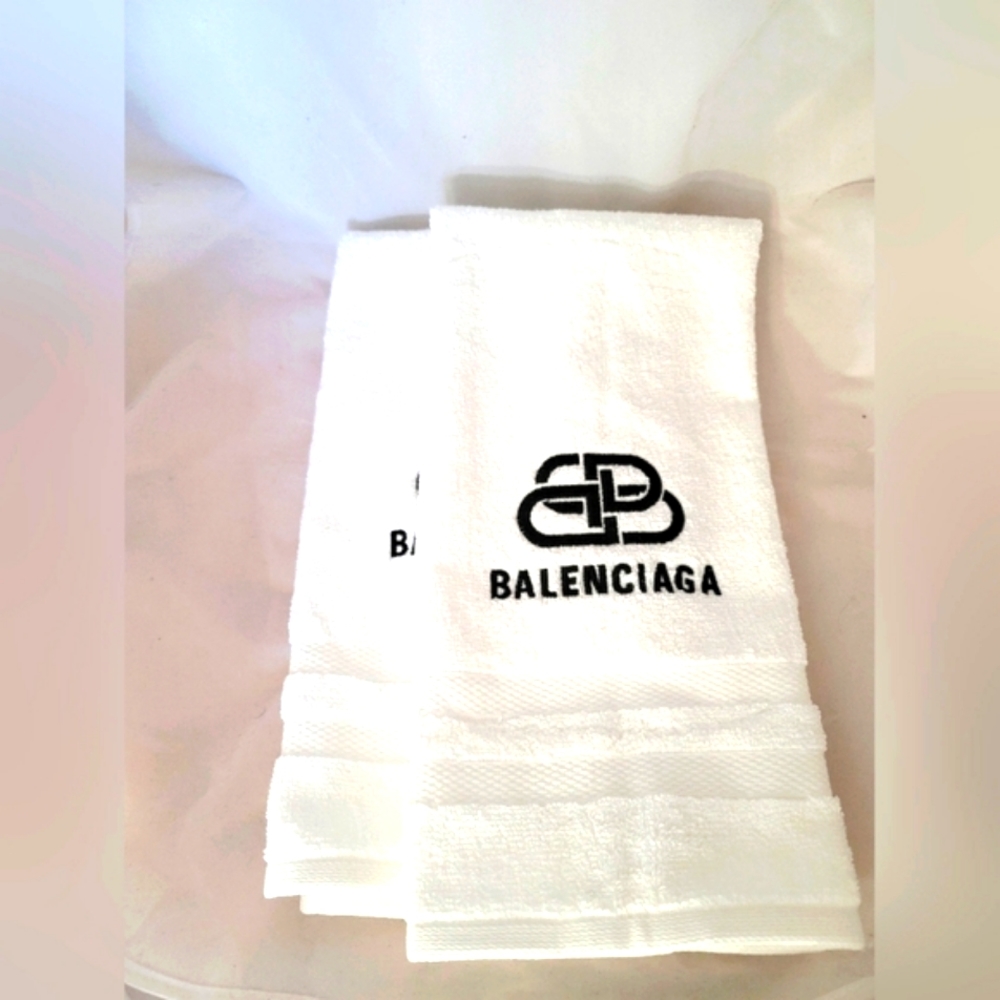Balenciaga Embroidered Hand Towel